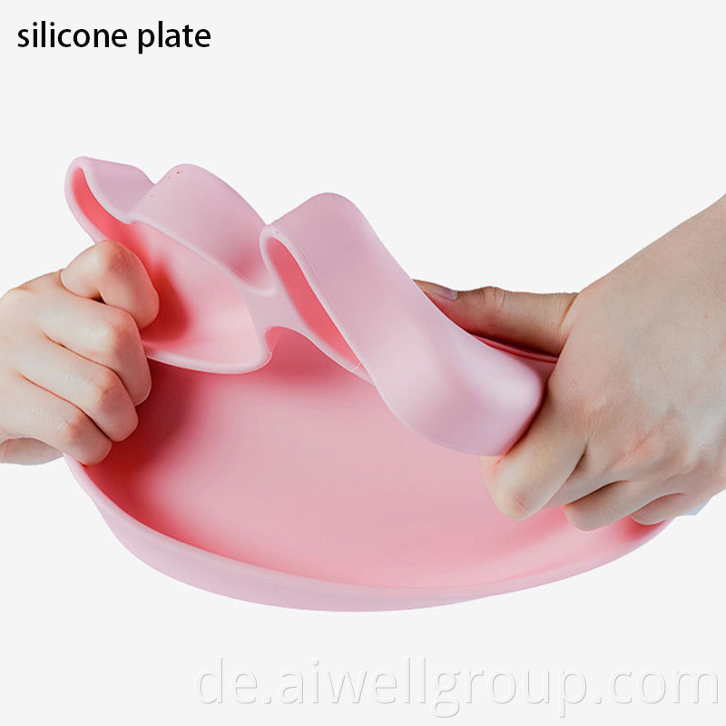 silicone baby plate